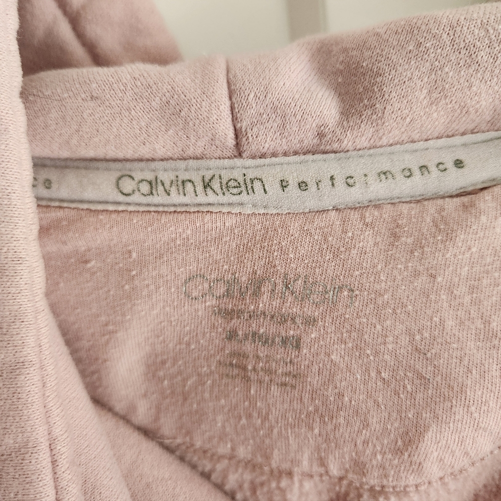 Calvin Klein Women's Light Pink Hoodie - Picture 3 of 4